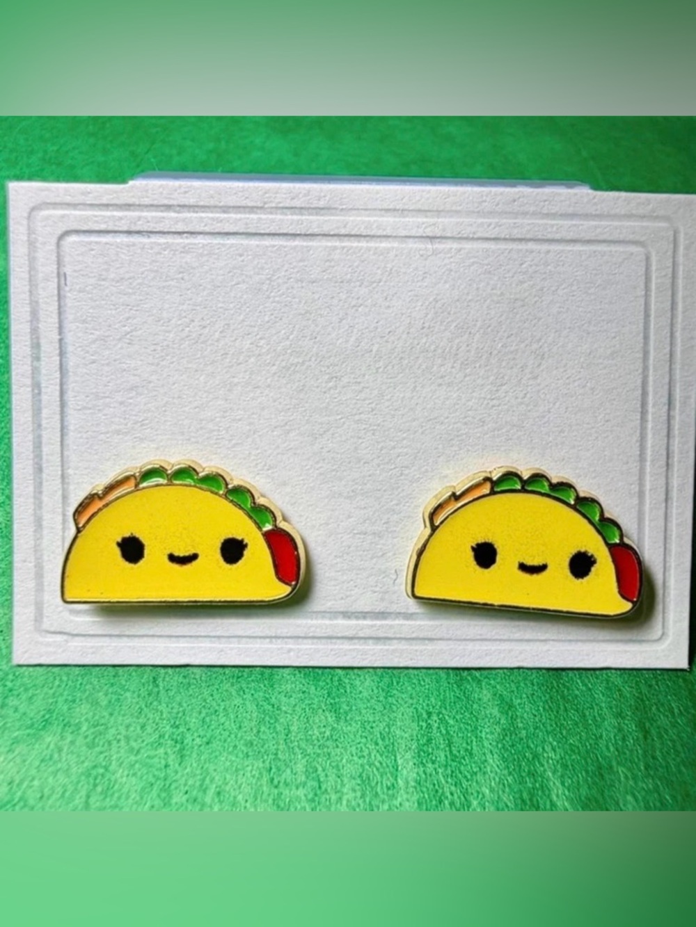 Dainty Stud Earrings: Two Tiny Tacos to Celebrate Taco Tuesdays 🌮🌮